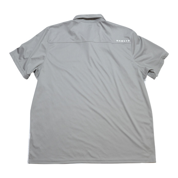 Oakley Men’s Gray Striped Short Sleeve Athletic Golf Polo Shirt Sz XXL Thailand - Picture 7 of 16
